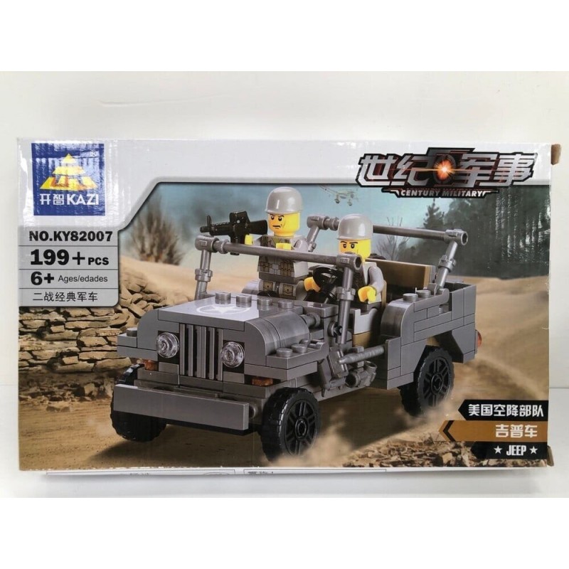 KAZI Militar transporte de bloques construcción similar a Lego (Nuevo)